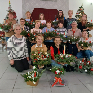 Warsztaty świąteczne pn."Stroik Bożonarodzeniowy".