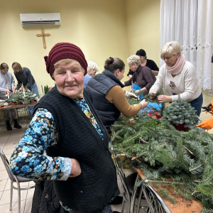 Warsztaty świąteczne pn."Stroik Bożonarodzeniowy"