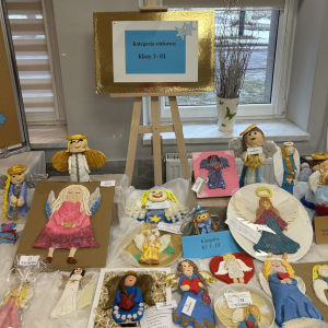 V Powiatowy Konkurs Plastyczny pn."Bożonarodzeniowy Anioł z masy solnej".