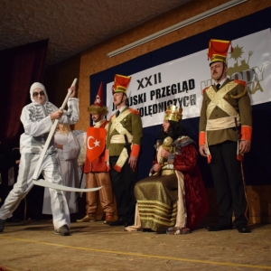 Występ Grupy Kolędniczej "Herody" podczas XXII Przeglądu Grup Kolędniczych w Niegowie.